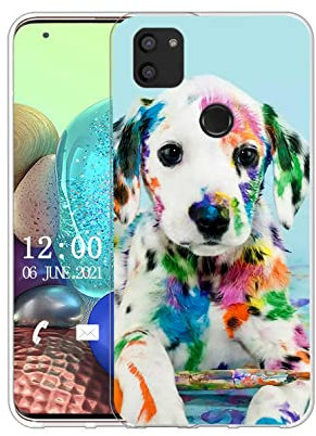 Sunrive Hülle Kompatibel mit Gigaset GS5 Silikon, Transparent Handyhülle Schutzhülle Etui Case (Q Hund 2)+Gratis Universal Eingabestift MEHRWEG