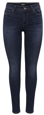 ONLY Damen Jeans 15272480 Dark Blue Denim Xl-32