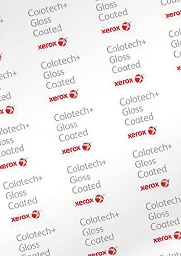 Xerox Colotech+ Gloss, Farblaserpapier weiß, 130g/m², A4, beidseitig glänzend gestrichen - Paket zu 500 Blatt, 003R91604