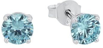 Amor Ohrstecker 925 Sterling Silber Damen Ohrschmuck, mit Zirkonia synth., 0,5 cm, Silber, Kommt in Schmuck Geschenk Box, 9420988