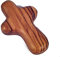 SHUCK24 Dezentes Handschmeichler Kreuz. Handgemacht aus Olivenholz.in Heiligen Land!