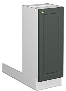 Vicco Isla de Cocina Fame-Line, Verde Dorado Casa de Campo/Blanco, 30 cm sin encimera