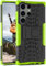 ONEFLOW Tank Case für Samsung Galaxy S23 Ultra Hülle Outdoor, stabile Panzerhülle mit Kamera und Display Schutz, sichere Handyhülle, TPU Handy Schutzhülle mit Ständer, Grün Schwarz