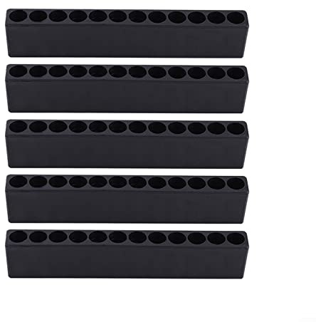 HpLive Lot de 5 boîtes de rangement en plastique pour embouts hexagonaux de 6,35 mm