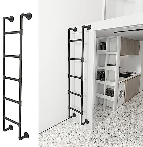 hochbett Leiter Hochbettleiter Ausstiegsleiter Untergeschoss, Schwerlast Hochbett-Leiter Mit Beschlag, Metall Universal Platzsparend Stufen-Steigleiter, Tragfähigkeit 330lbs (Size : 100cm/39inch)