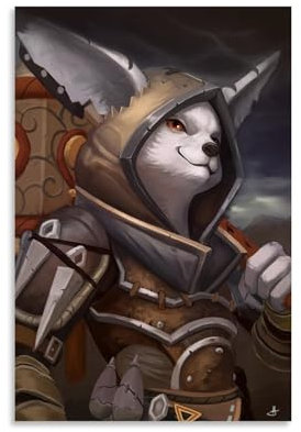 INEOUT World of Warcraft Charaktere Wow Vulpera Mönch Kunstposter Dekorative Malerei Leinwand Wandposter und Kunstdruck Modern Familie Schlafzimmer Dekor Poster 20 x 30 cm
