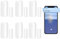 Sensor de puerta inteligente 6xWiFi, sensor de ventana de puerta: notificaciones push de la aplicación de alarma de sensor de ventana de puerta inalámbrico Tuya, sensor de contacto de ventana inalámb