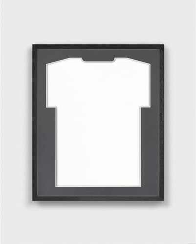 ARTIS - Bilderrahmen für Trikot - Trikotrahmen Fußball aus Holz - Objektrahmen 52,5x62,5x3 cm - Handball, Volleyball Trikot Rahmen – Jersey Frame für Sporttrikots – Frametheshirt Basic Schwarz