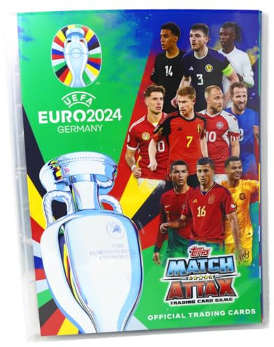Topps Euro 2024 Germany Match Attax Karten - EM Sammelkarten - 1 Sammelmappe