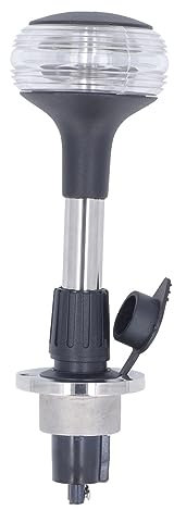 Topyond Abnehmbare Basis-Bootsleuchte 9 Zoll USCG 2NM LED-Navigations-Ankerlicht, Rundum-Bootsleuchte, IP65 Wasserdicht