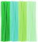 100 Stück Pfeifenreiniger, Grüne Serie Pfeifenreiniger Chenilledraht 30cm, Pfeifenputzerdraht für Handwerk DIY Craft Projekte Chenilledraht Biegeplüsch zum Basteln und Dekorieren Pipe cleaner green