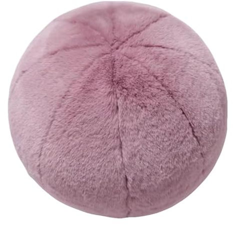 Plüschball-Wurfkissen, 27,9 cm, nordischer Stil, weich, dekorativ, Bälle, rund, kugelförmig, flauschiges Kissen für Schlafzimmer, Wohnzimmer, Büro, Sofa, Couch, Stuhl, Bett (lila)