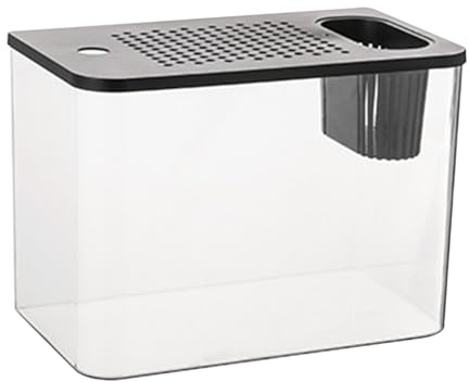 Betta Aquarium – Desktop-Display Goldfisch Schildkröte Aquarium | Kleine Aquarien, dekorativer Fischbehälter für Fische & Gartenliebhaber