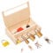 CNAFGBGG Les Jouets de Verrouillage et de clés pour Les Tout-Petits Ensembles de serrures en Bois avec des Touches métalliques développent Une motricité Fine