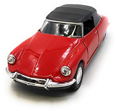 Onwomania Modellino auto DS 19 auto d'epoca, colore casuale, scala auto 1:34-39 (con licenza)