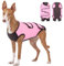 ASENKU Hundebody Nach Op, Hundebody Nach Kastration Hündin Rüde, Hundepyjama für Kleine, Mittlere und Große Hunde,Erholungsanzug nach Operation, Anti-Lecken, Wundschutz, Kegel-Alternative, Rosa, 2XL