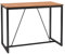 METRO Professional Outdoor Bistro Stehtisch Lynx, Aluminium/Eukalyptusholz, 142 x 70 cm, Wetterbeständig, Rechteckig, Natur/Schwarz