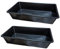 theener Mehrzweck Wanne Ölwanne Garten Pflanzschale Öl Pflanz Schale Wanne Katzen Klo Vogelbad Vogel Fuß Bad Plastikwanne schwarz 20 L 60x40cm (2 Stück schwarz)