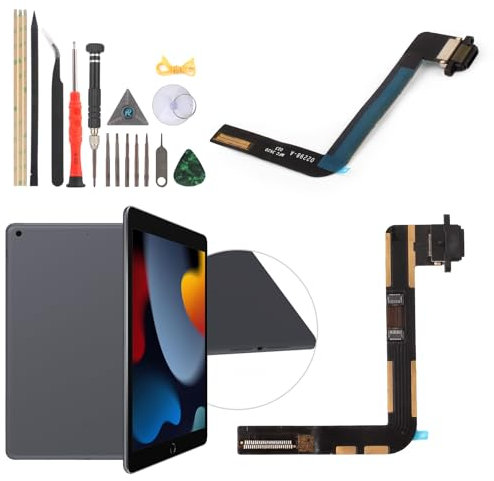 RongZy Dock Connecteur de Charge Compatible avec iPad 9th Gen Câble Nappe de Rechange avec Connecteur pour iPad 10.2 2021 A2603 A2604 Inclus Kit de Outils