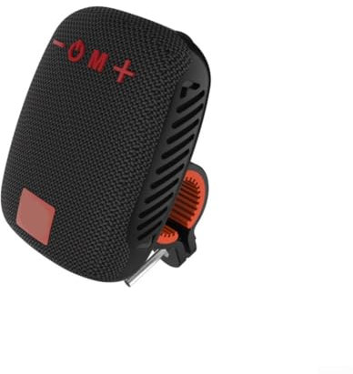 Enceinte rechargeable étanche pour vélo, design portable pour aventures avec charge de type C (noir)