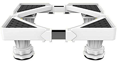 LVSEWOA Base per Lavatrice, Base Mobile Regolabile Multifunzione per Lavatrice, asciugatrice, condizionatore, Frigorifero, Piano Cottura, Forno a Parete, con 4 Piedini di Sollevamento Regolabili