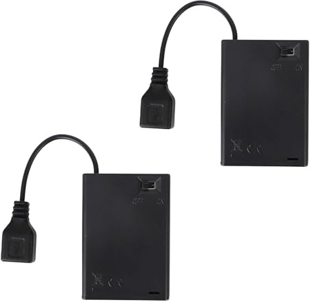 Battery USB Power Supply – 5 V Neon Signs Battery Case Box with USB Port – Power Source for LED Lights Indoor Outdoor Use