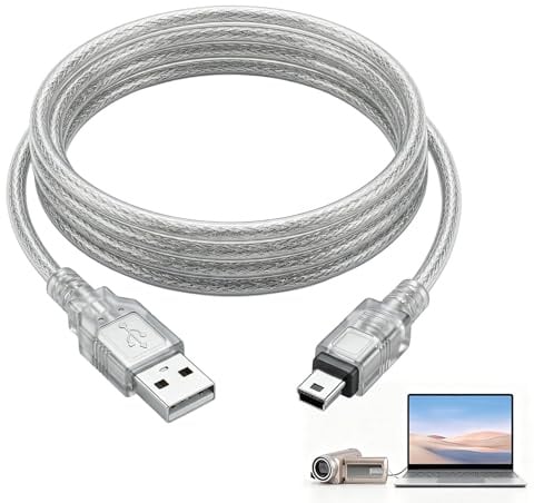 HoxzoDa Adapterkabel USB auf FireWire IEEE 1394 mit 4-poligem iLink-Anschluss, kompatibel mit DCR-TRV75E DV Camcordern, Übertragungskabel für Daten und Videos