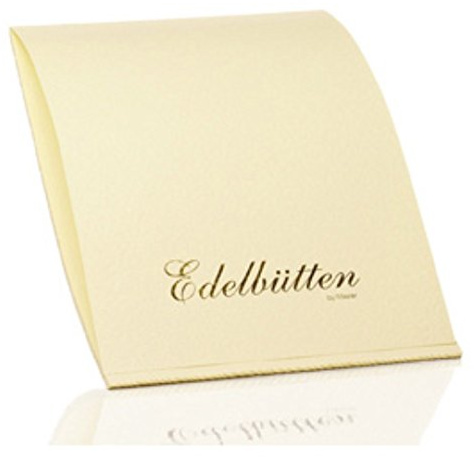 Edelbütten - Block 40/DIN A4, ivory gehämm. m. Büttenrand