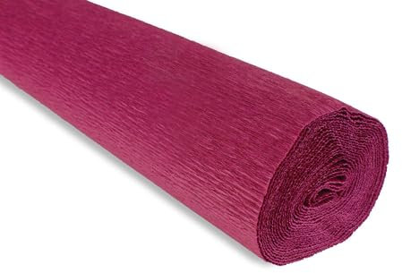 FloristryWarehouse Krepppapierrolle 180g (50 x 250 cm) Wine (Farbton 584)