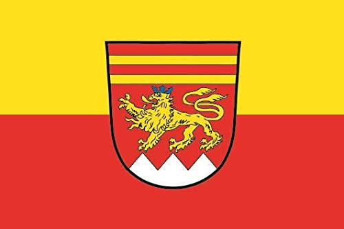 U24 Aufkleber Krombach Flagge Fahne 8 x 5 cm Autoaufkleber Sticker