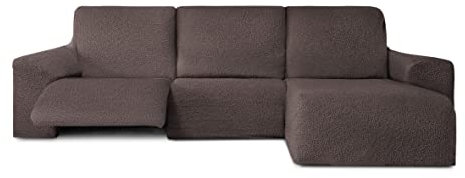 Bezug für Chaiselongue, Relax, abnehmbare Sitze, anpassbar, Butan, kurzer Arm, rechts - Farbe 07 Braun