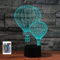 SUPERRUIDALONG 3D Heißluftballon Fernbedienung 16 Farben Nachtlichter Illusion Acryl LED Tisch Nachttisch Lampe Kinder Schlafzimmer Schreibtisch Dekor Geburtstag Geschenke Spielzeug für Kinder