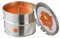 J-Line - Buitenkaars | kaarswas | oranje | 19.5x19.5x (h)13.5 cm