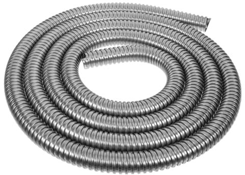 Zerodeko Tubo Flessibile Filettato Per Protezione Cavi Metallici Guaina Tubo Corrugato in Acciaio Inossidabile Organizzatore Cavi