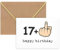WenmthG - Geburtstagskarte zum 18. Geburtstag mit Umschlag - Lustige Geburtstagskarte - 17 + 1 - Geschenke für Mädchen, Junge - Happy Birthday - Personalisierte Geschenke