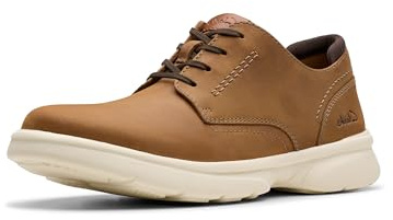 Clarks Collection Men's Bradley Plain Oxford, Light Brown Leather, 9.5 Medium US