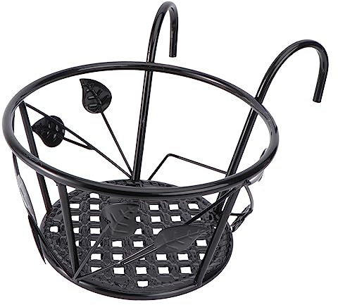 Toddmomy Support de Railing Forgé pour Fleurs Élégant pour Décoration Intérieure et Extérieure Pratique et Durable pour Pots de Plantes et Rangement de Contenants