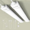 MOJIAZH-2er Pack Feuchtraumleuchte LED 43cm，16W Feuchtraumlampe mit Stecker，5000K 1800LM Werkstattlampe，IP65 Wasserfest Wannenleuchte，Wasserdicht Kellerleuchte für Büros Keller Garage Werkstätten