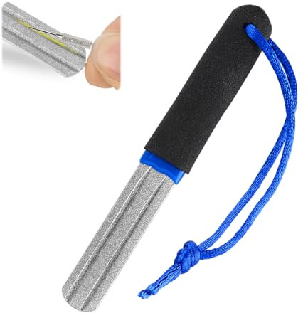 talNite Precision V-Groove Dart Sharpener - Dart Point Sharpeners Compact, Slim Double Sided Design for Optimal Steeltip Dart Maintenance, Rapid Sharpening Tool for Reduced Bounce Outs (Blue)