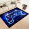 PEIHUODAN Gamer Bereich Teppich Jugendzimmer Jungen Gaming Zimmer Home Decor Coole Neon-Spiele Teppich Anime Gamepad 3D Gedruckter Teppich Für Wohnzimmer Und Schlafzimmer (Navy,120x180cm)