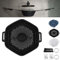 Generisch Arctic Ice Shower, Anda Arctic Ice, Anda Arctic Shower, schnell kühlendes tragbares Eisbadefass, Faltbarer Silikon-Eisbadewanneneimer for Baden(Black)