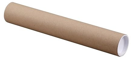A0 Versandrohre, Papier/Kunststoff, Braun, 2 mm Wandstärke, 860 x 80 mm, 10 Stück