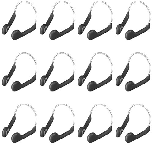 Forreen Pince Nez Natation, 12 Pièces Pince-Nez de Natation Adulte Enfant Silicone Étanche Réutilisable Pinces à Nez pour Piscine Natation & Plongée