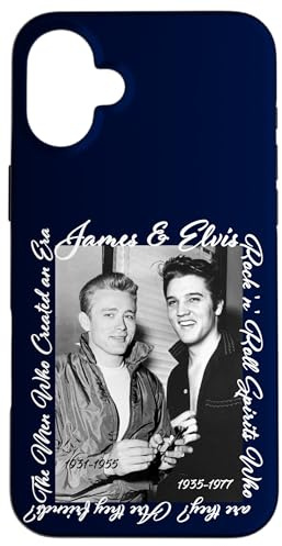 James Dean_Elvis Presley Hülle für iPhone 16 Plus