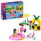 LEGO Friends Fiesta en la Piscina con Flamenco y Unicornio - Juguete con Flotadores de Animales, 2 Mini Muñecos y Figura de Gato Churro - Cabina de DJ y Tumbonas - Regalo para Niñas de 5+ Años 42658