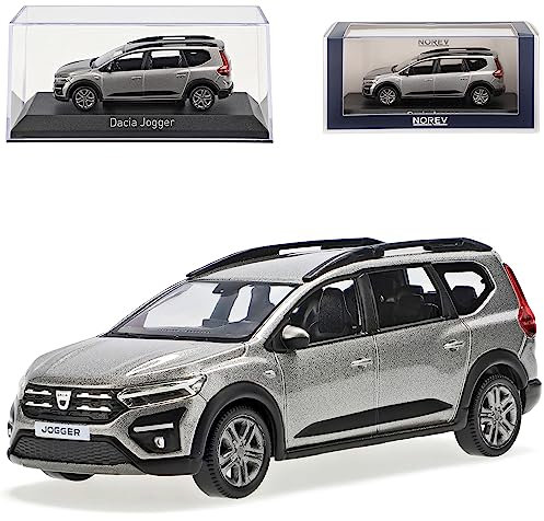 Dacia Jogger Moonstone Grau Metallic Ab 2021 1/43 Norev Modell Auto mit individiuellem Wunschkennzeichen