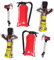 Kisangel 6pcs Inflatable Fire Extinguisher Hydrant Balloons Firefighter Party Supplies for Boys and Girls Birthday Celebrations Engaging Emergency Rescue Decorations for Campfire Fun