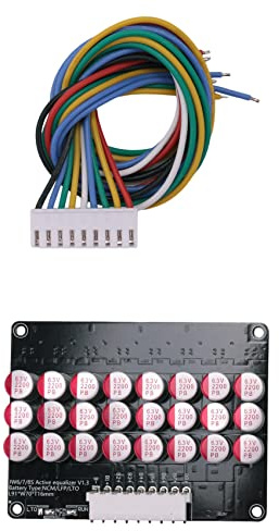 HUTSRAI Whole Group Balancer 8S 5A Active Lithium Lipo Lifepo4 Battery Equalizer Transfer Capacitor Board