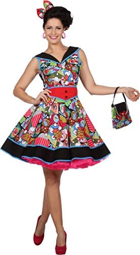 Wilbers & Wilbers NEU Damen-Kostüm Kleid Pop-Art, Gr. 46