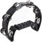 iGadgitz Xtra U6994 - Halbmond Hand Tamburin Doppelter Cutaway schellenkranz - Musiker, Sänger, Musikunterricht, Bands - schwarz